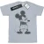 Disney Heren Mickey Mouse Boos T-Shirt (Sportgrijs)