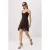 TRENDYOLMİLLA Dames Bruin Effen Kort / Mini Mouwloos Skater Jurken
