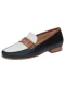 SIOUX Instappers ‘Rosikena-700’  donkerblauw / bruin / wit