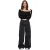 Urban Classics Dames/Dames Glitter Off Shoulder Top met Lange Mouwen (Zwart)