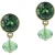 OTAZU Classic Erinite Earrings Green