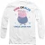 Peppa Pig Unisex volwassen roze of blauw ome varken houdt van je t-shirt met lange mouwen