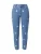 ONLY Jeans ‘ONLINC’  blauw denim / lichtgeel / wit