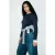 Mango top – marineblauw