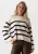 Summum Trui Dames Striped Sweater Soft Viscose Polyamide Knit,