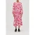 Stine Goya Double Buckle Raglan Midi Dress Brush Stroke Magnolias