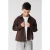 Shoeby flanel comfort fit overshirt – bruin