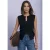 Gebreid vest met ronde hals en knoopsluiting
