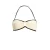 Seafolly Beach Bound voorgevormde strapless bandeau bikinitop ecru/zwart