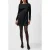 French Connection Fenix Satin Bow Ls Dress Blackout