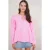 V loose knit sweater met strikdetails