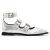 AllSaints Susan Buckle Shoe Silver
