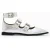 AllSaints Susan Buckle Shoe Silver