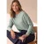 Shirt met lange mouwen, ronde hals en kanten rand