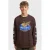 Redefined Rebel longsleeve met print – donkerbruin