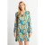 Rich & Royal Printed V-neck Mini Dress With Flower Print Recycled Origina
