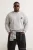 TRENDYOL MAN Heren Grijs Effen Lang, Oversized Grote maten Sweatshirts