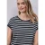 Street One Dames Shirt met hangende schouder en strepen in Blauw