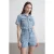Denim Dungaree Shorts Met Kraag