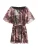Next Jurk  donkergroen / oudroze / zwart / offwhite