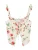 Bershka Top  groen / rosa / rood / wit