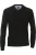 Redmond Casual Trui V-hals zwart, Effen