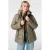 MS Mode Plus Size winterjas – olijfgroen