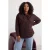 Trendyol Curve Dames Bruin Effen Lang, Relaxed fit Grote maten Overhemden