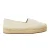 Boss Lederen platte espadrilles voor dames (Licht Beige)