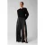 Shoeby wide leg broek – zwart/wit