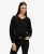 Superdry Vrouwen Oversized Trui met V-hals Zwart