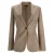 Theory Sleek Staple Blazer in beige scheerwol