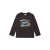 s.Oliver longsleeve met pailletten en print – donkerbruin