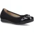 Hush Puppies Laurie Neuskap Leder Damenschoenen Zwart Standaard Ballerina’s