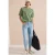 Cecil Dames Sweatshirt met korte mouwen en borduursel in Groen