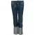 Dsquared2, blauwe jeans met extra hoge omgeslagen pijpen in