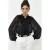 Knoopsluiting Crepe Blouse met Strikdetail