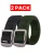 Enzo | 2 Pack Heren Leren Riem – Zwart & Khaki