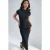 Slim Fit Crewneck Midi-jurk