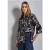 Street One Dames Lange blouse met omslag in Blauw