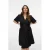 VERO MODA CURVE midi jurk zwart