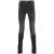 Amiri leren Camo MX1 verouderde zwarte jeans