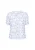 Usha Blouse  lichtblauw / wit