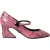 Dolce & Gabbana Roze Python Leren Mary Jane Hakken Schoenen
