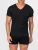 zd ZERO DEFECTS Onderhemd ‘V-Neck T-shirt Soya Yarn’  zwart