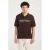 America Today relaxed polo gebreid donkerrood