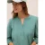 Cecil Dames Corduroy blouse met gespleten hals in Groen