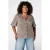 MS Mode geruite top Plus Size – bruin