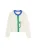Chinti & Parker Gebreid vest ‘Miffy Peek’  crème / blauw / groen / zwart