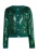 faina Gebreid vest ‘Minya’  smaragd